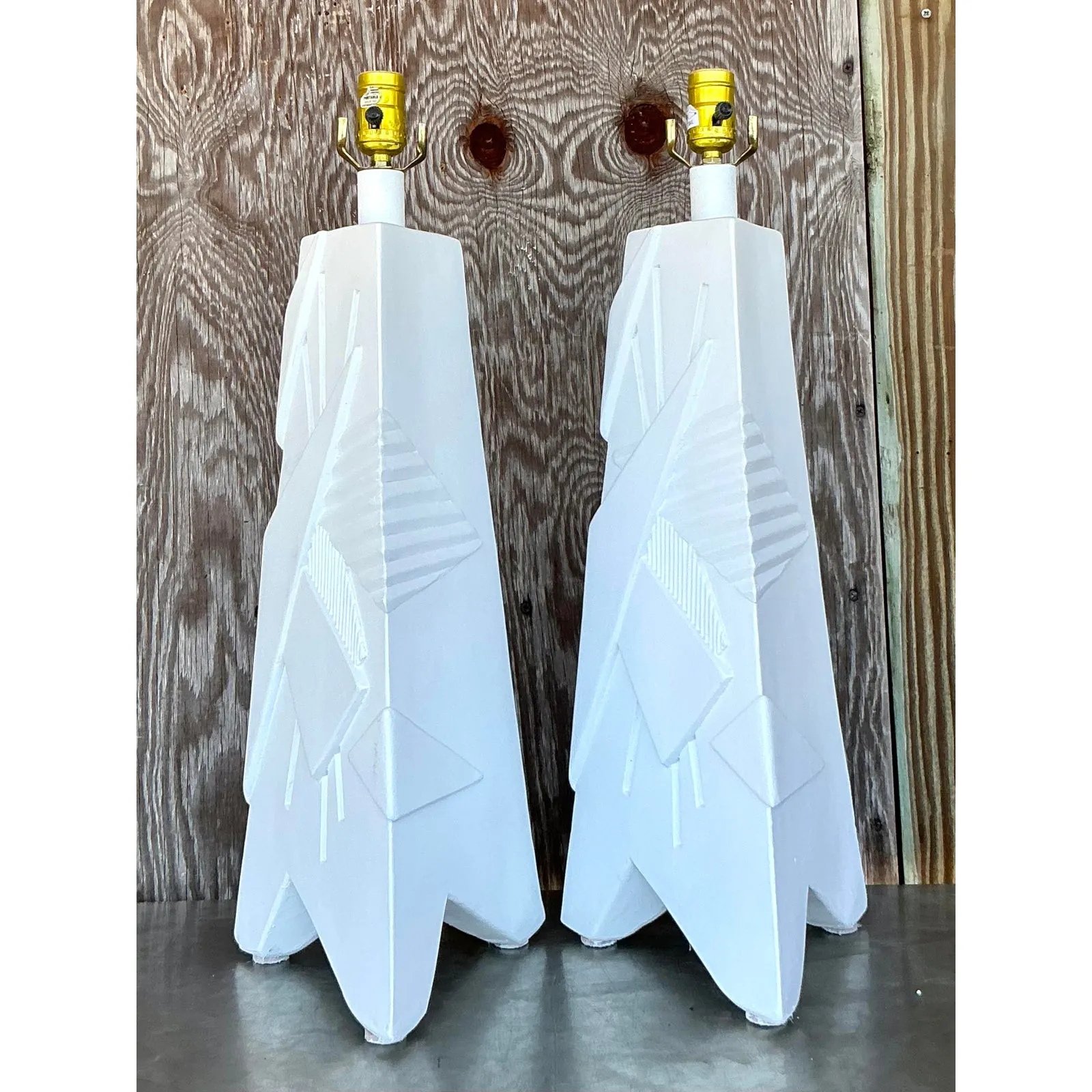 Vintage Mid 20th Century ArtMaster Plaster Lamps - A Pair — additional photo 1