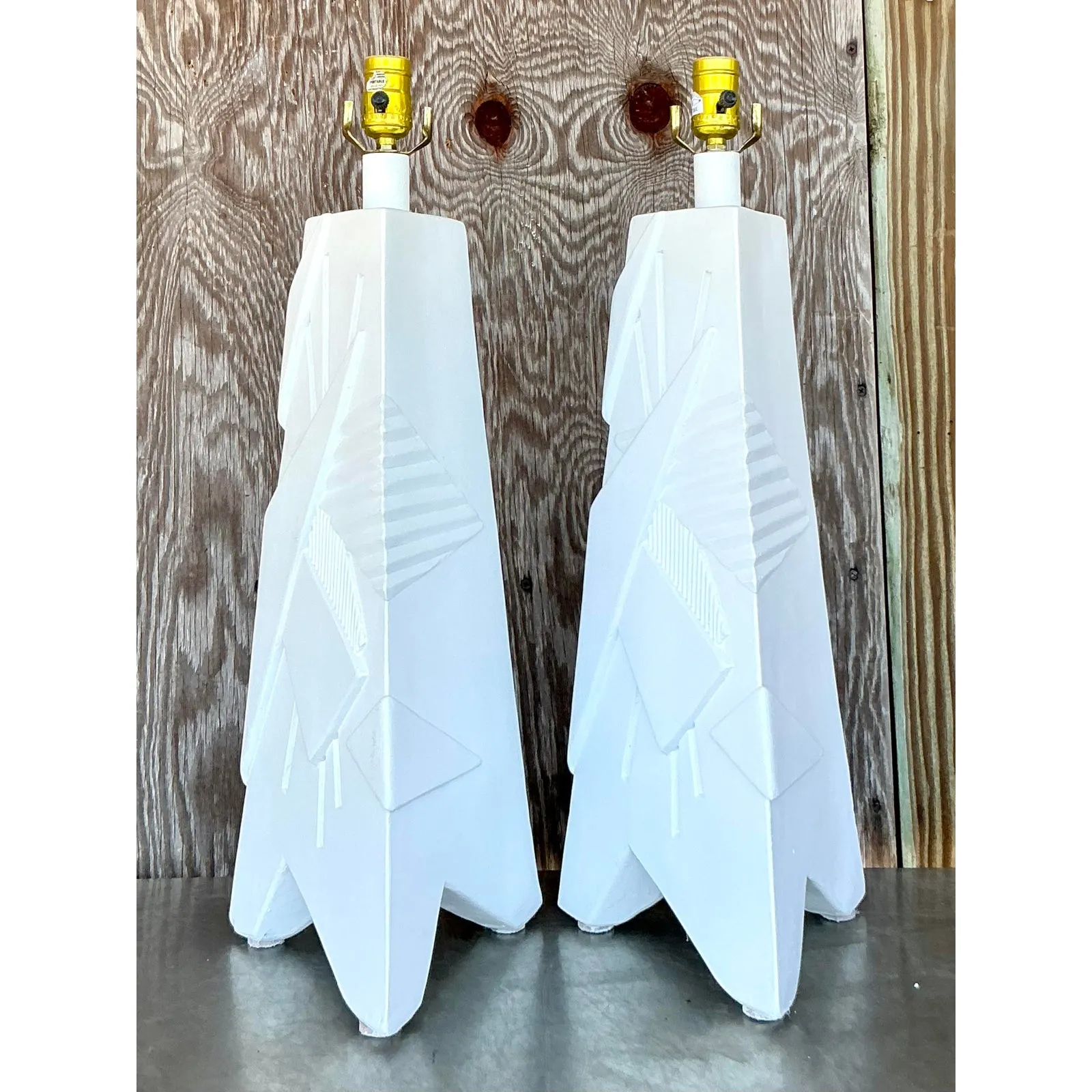 Vintage Mid 20th Century ArtMaster Plaster Lamps - A Pair — additional photo 6