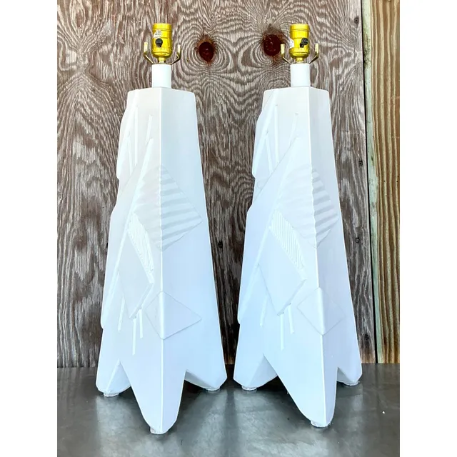 Vintage Mid 20th Century ArtMaster Plaster Lamps - A Pair — additional photo 6