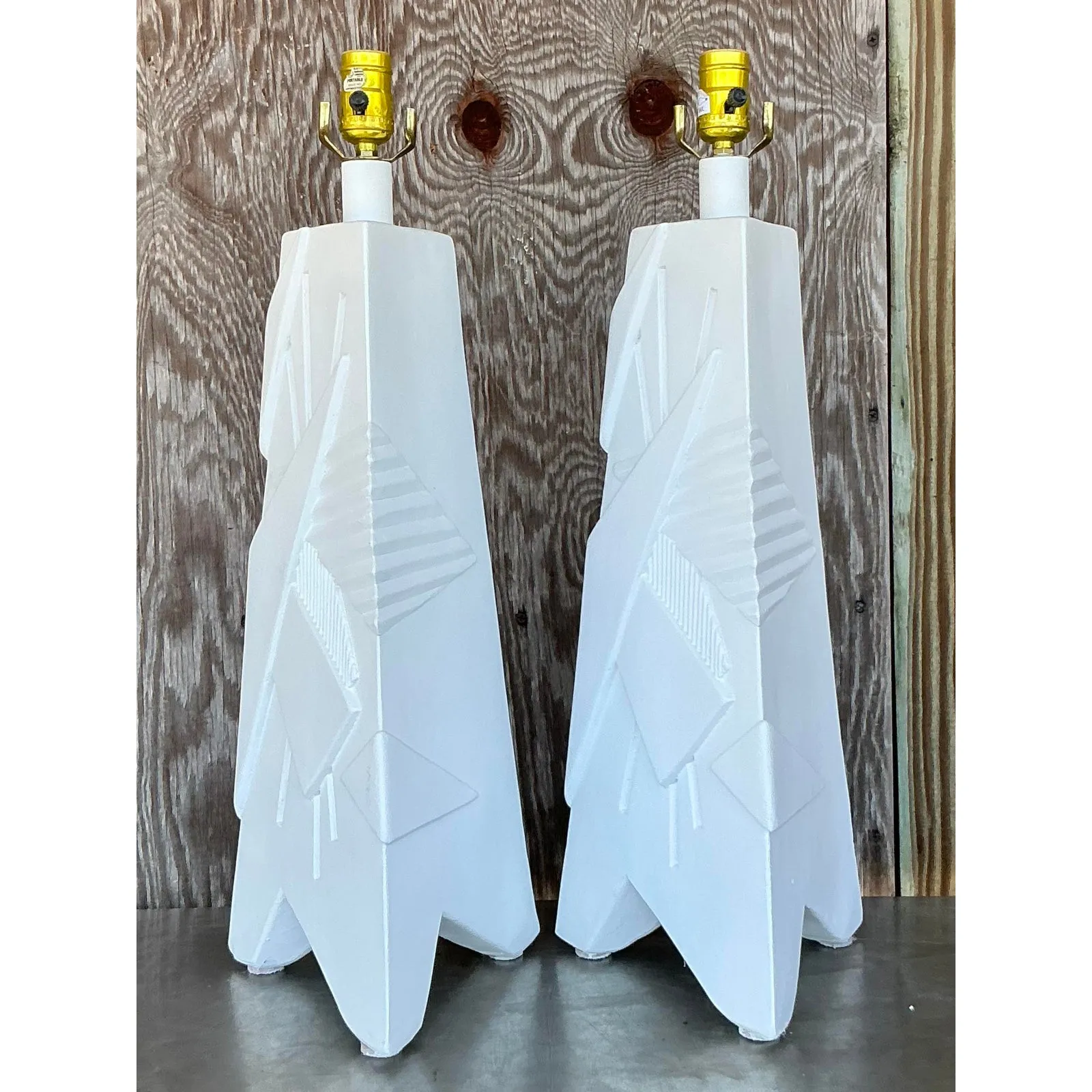 Vintage Mid 20th Century ArtMaster Plaster Lamps - A Pair — additional photo 4