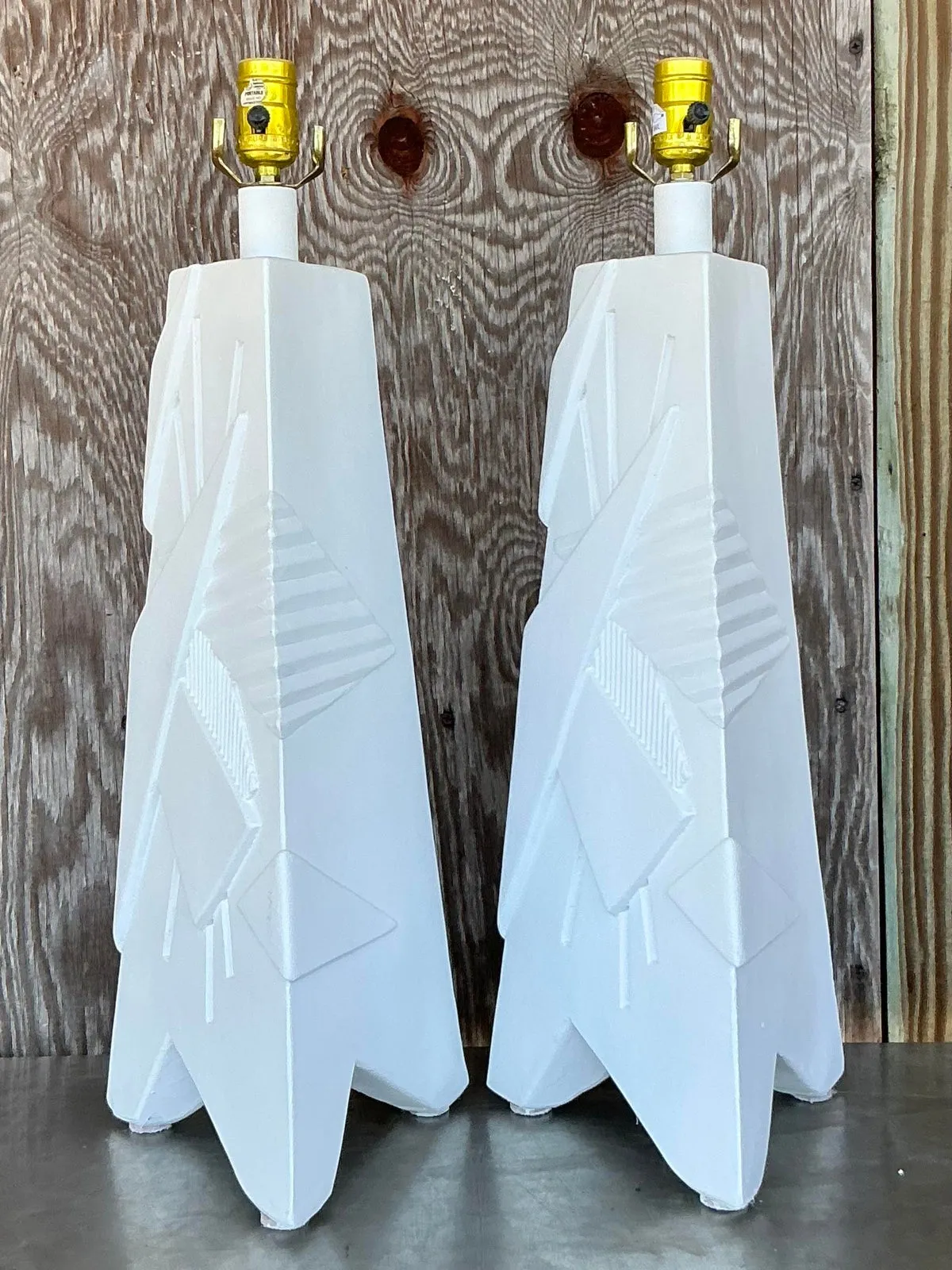 Vintage Mid 20th Century ArtMaster Plaster Lamps - A Pair — additional photo 4