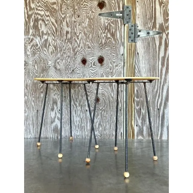 Mid 20th Century Vintage Tony Paul Tempo Group Tray Tables - A Pair — additional photo 2