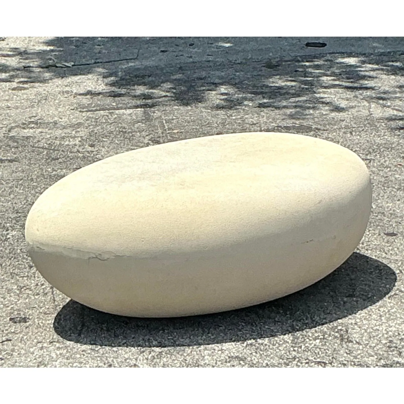 Vintage Boho Plaster Over Fiberglass Biomorphic Coffee Table — additional photo 2