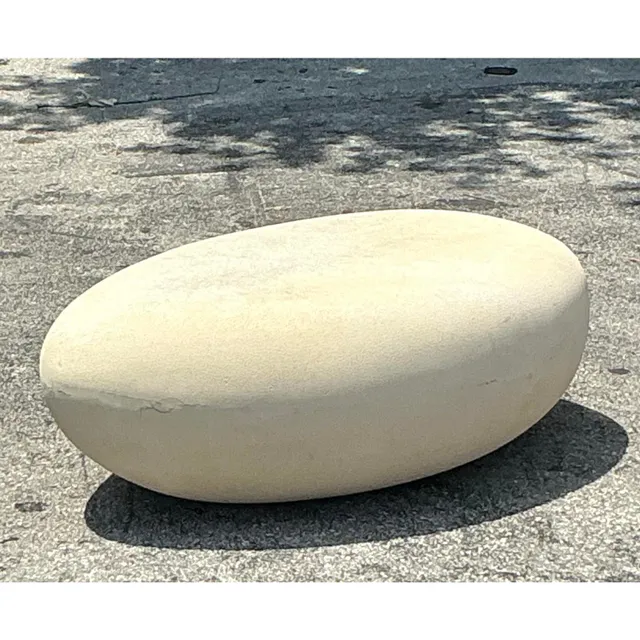 Vintage Boho Plaster Over Fiberglass Biomorphic Coffee Table — additional photo 2