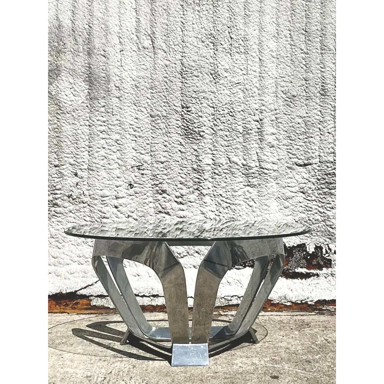 Vintage 1970 Aluminum Coffee Table After Knut Hestergberg — additional photo 2