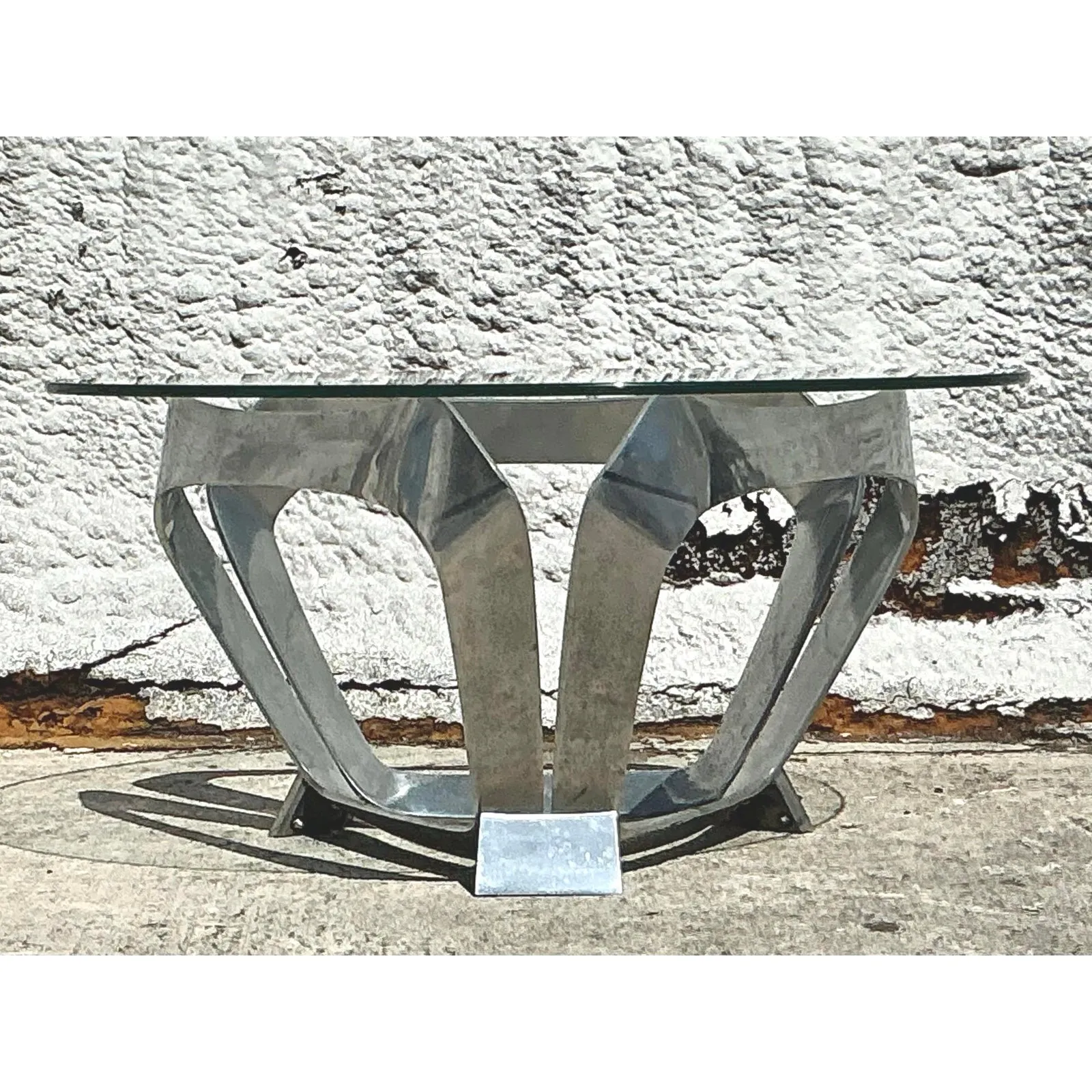 Vintage 1970 Aluminum Coffee Table After Knut Hestergberg — additional photo 7