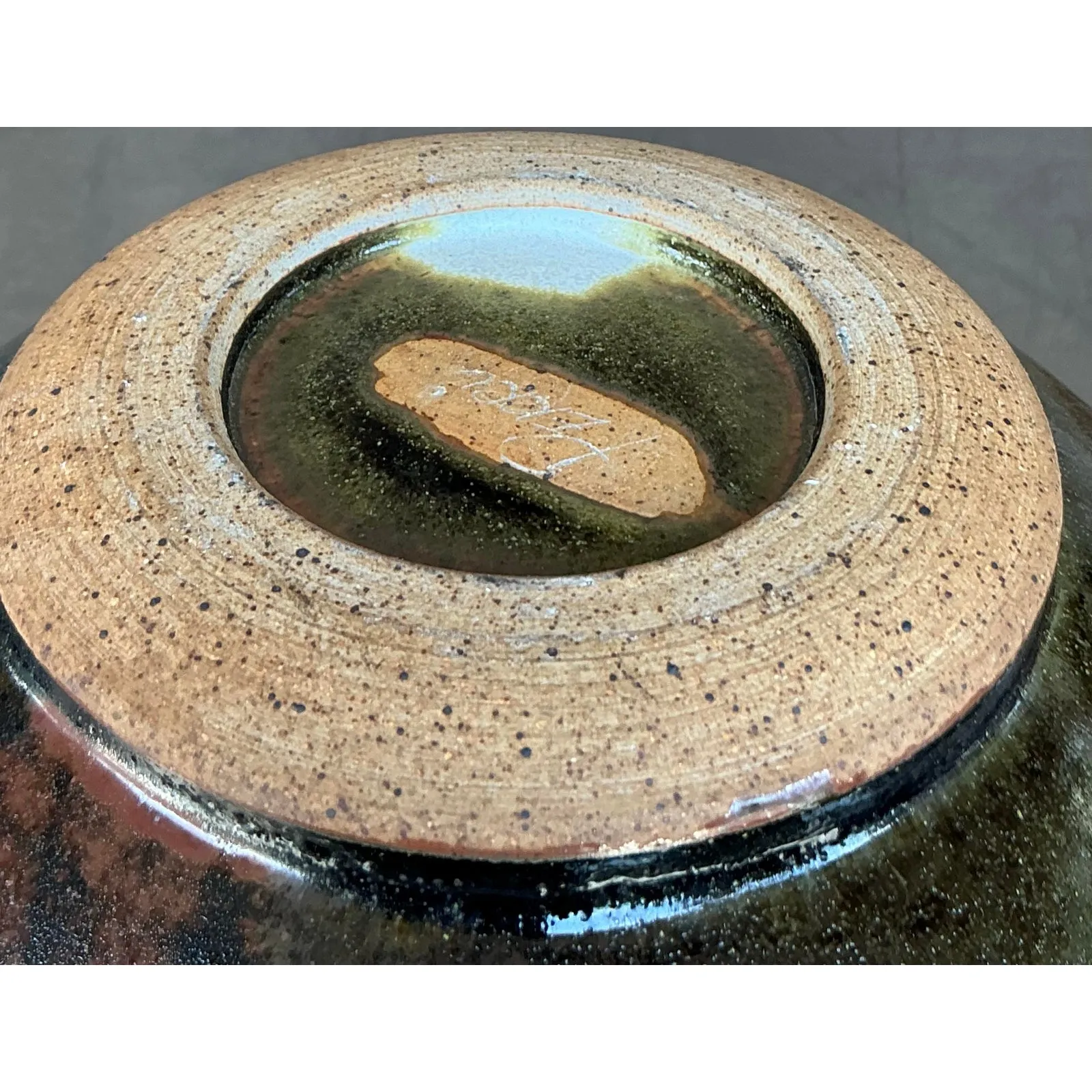 Vintage Boho Studio Pottery Lidded Bowl — additional photo 6