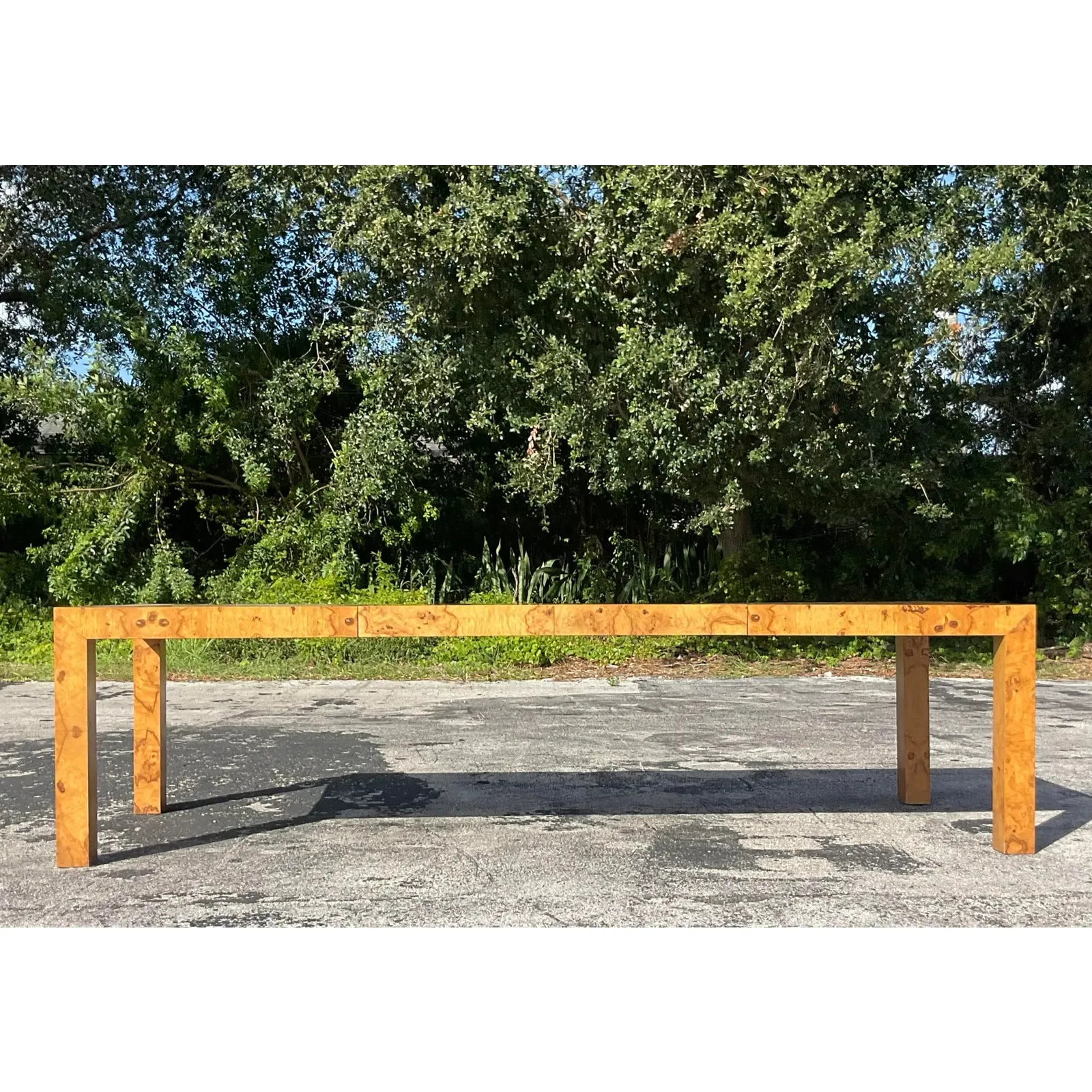 1970s Vintage Boho Tagged Milo Baughman for Thayer Coggin Dining Table — additional photo 2