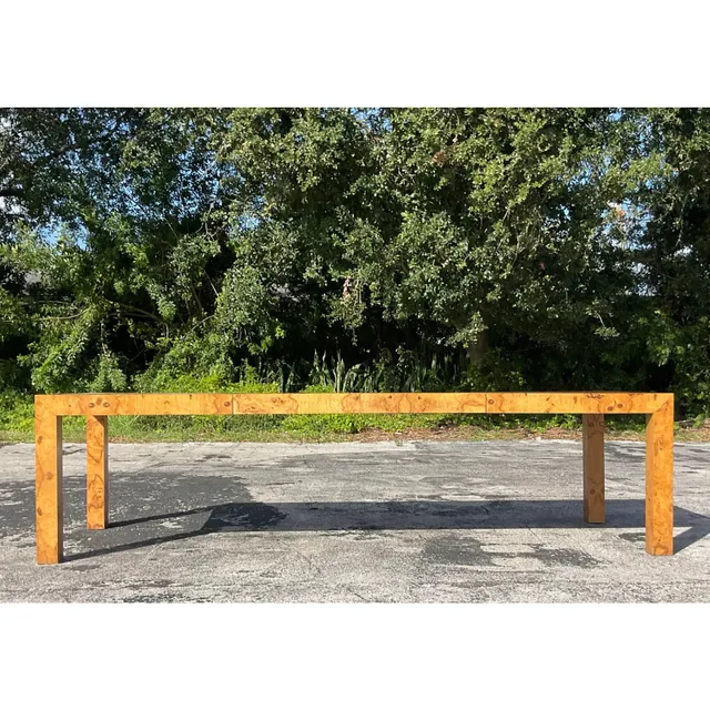 1970s Vintage Boho Tagged Milo Baughman for Thayer Coggin Dining Table — additional photo 2