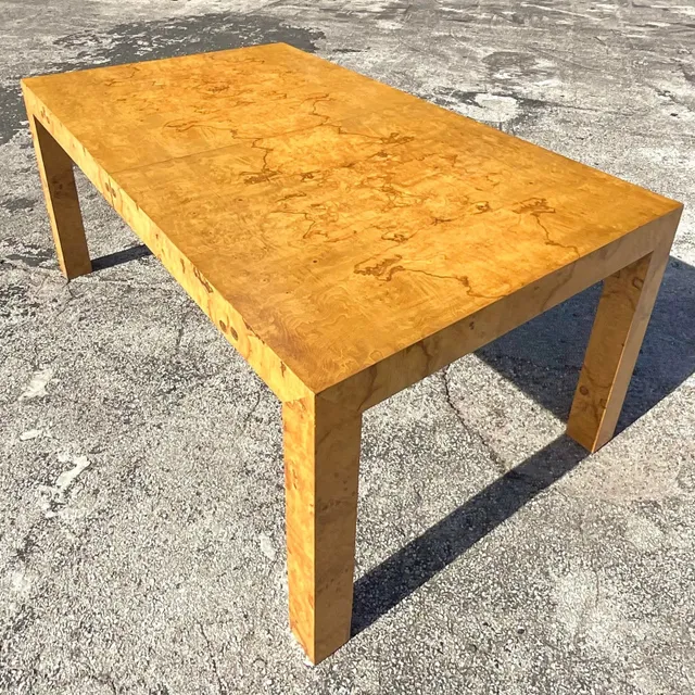 1970s Vintage Boho Tagged Milo Baughman for Thayer Coggin Dining Table — additional photo 1