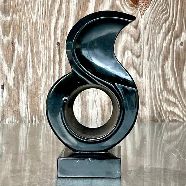 Vintage Boho Abstract Stone Sculpture — additional photo 1