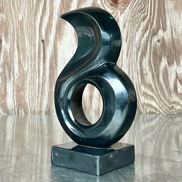 Vintage Boho Abstract Stone Sculpture — additional photo 2