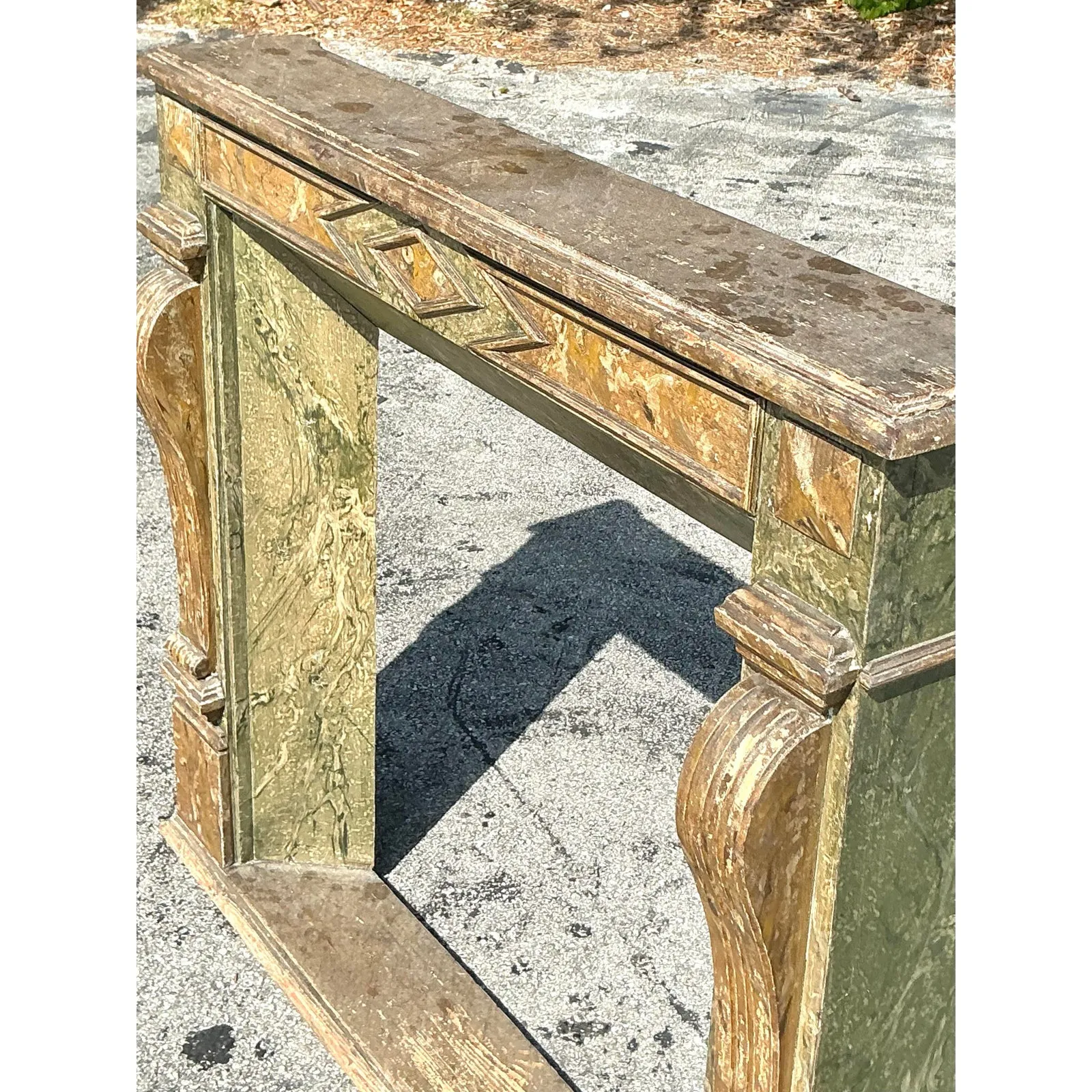 Vintage Regency Faux Finished Fireplace Surround — additional photo 1