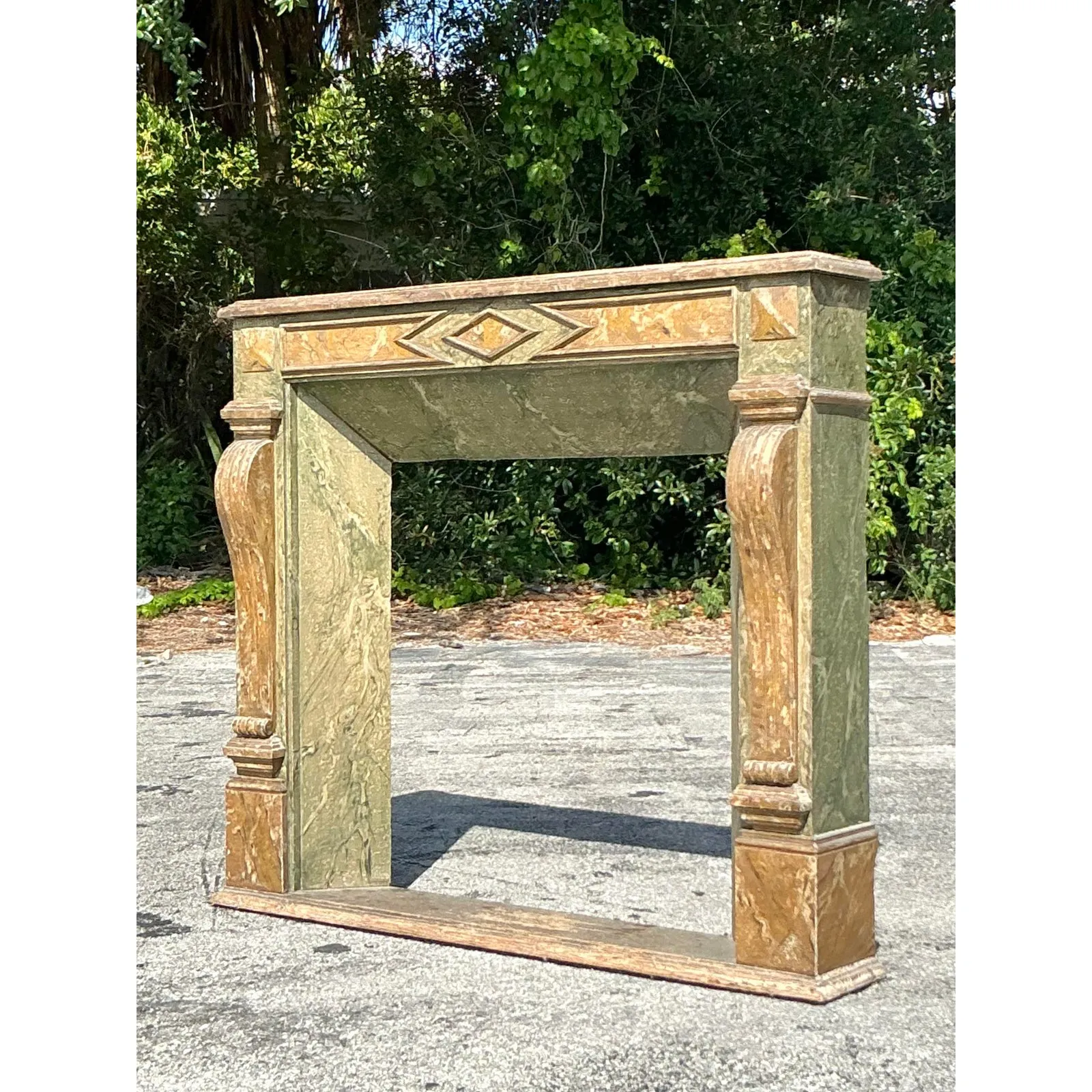 Vintage Regency Faux Finished Fireplace Surround — additional photo 2