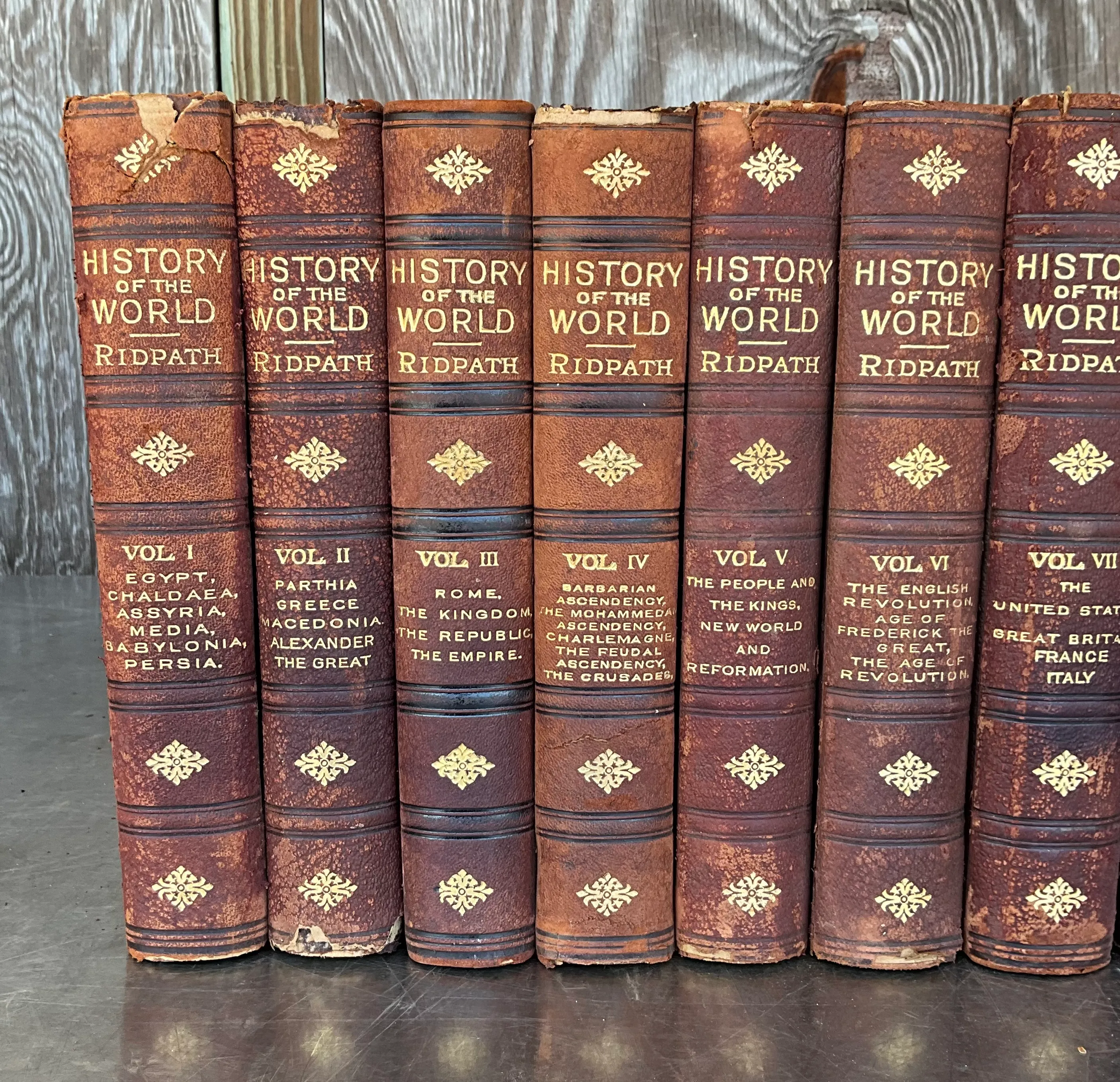 Vintage History of the World Ridpath 9 Volumes — additional photo 1