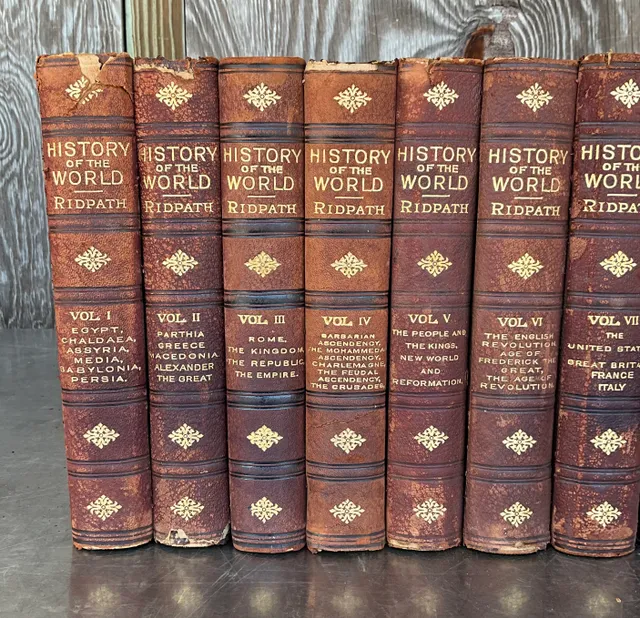 Vintage History of the World Ridpath 9 Volumes — additional photo 1