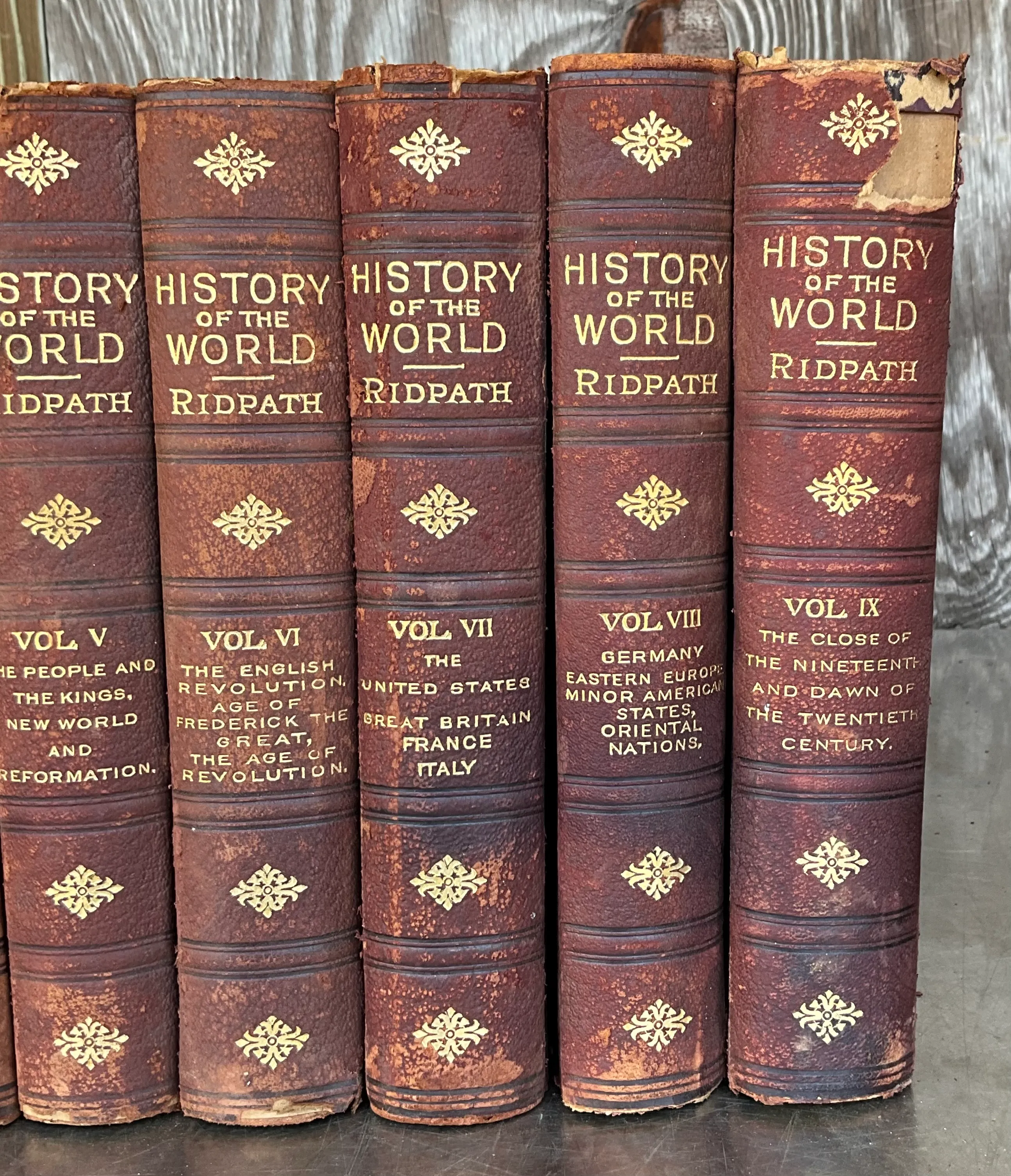 Vintage History of the World Ridpath 9 Volumes — additional photo 4
