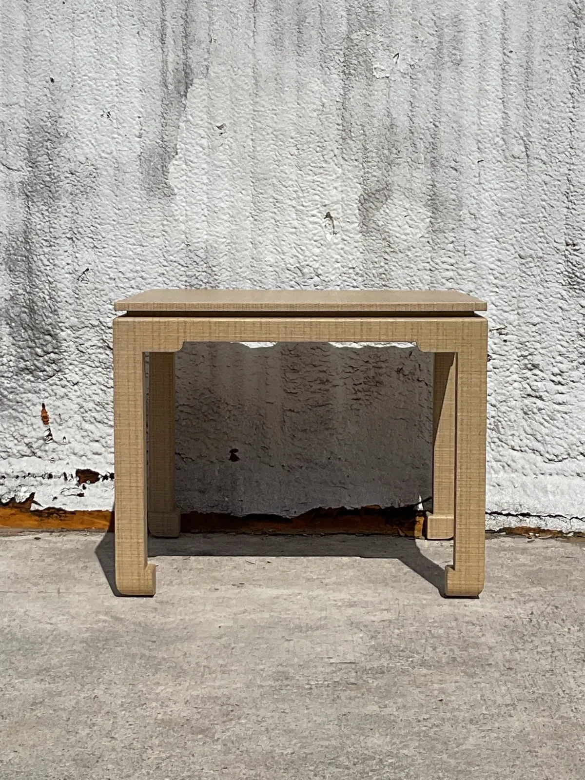 Vintage Boho Grasscloth Game Table — additional photo 8