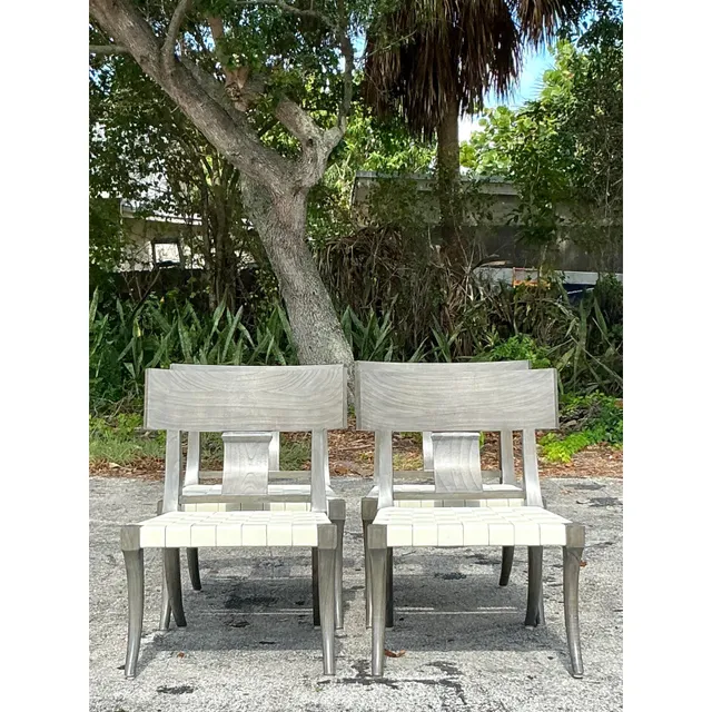 Vintage Boho Oly Washed Klismos Dining Chairs - Set of 4 — additional photo 2