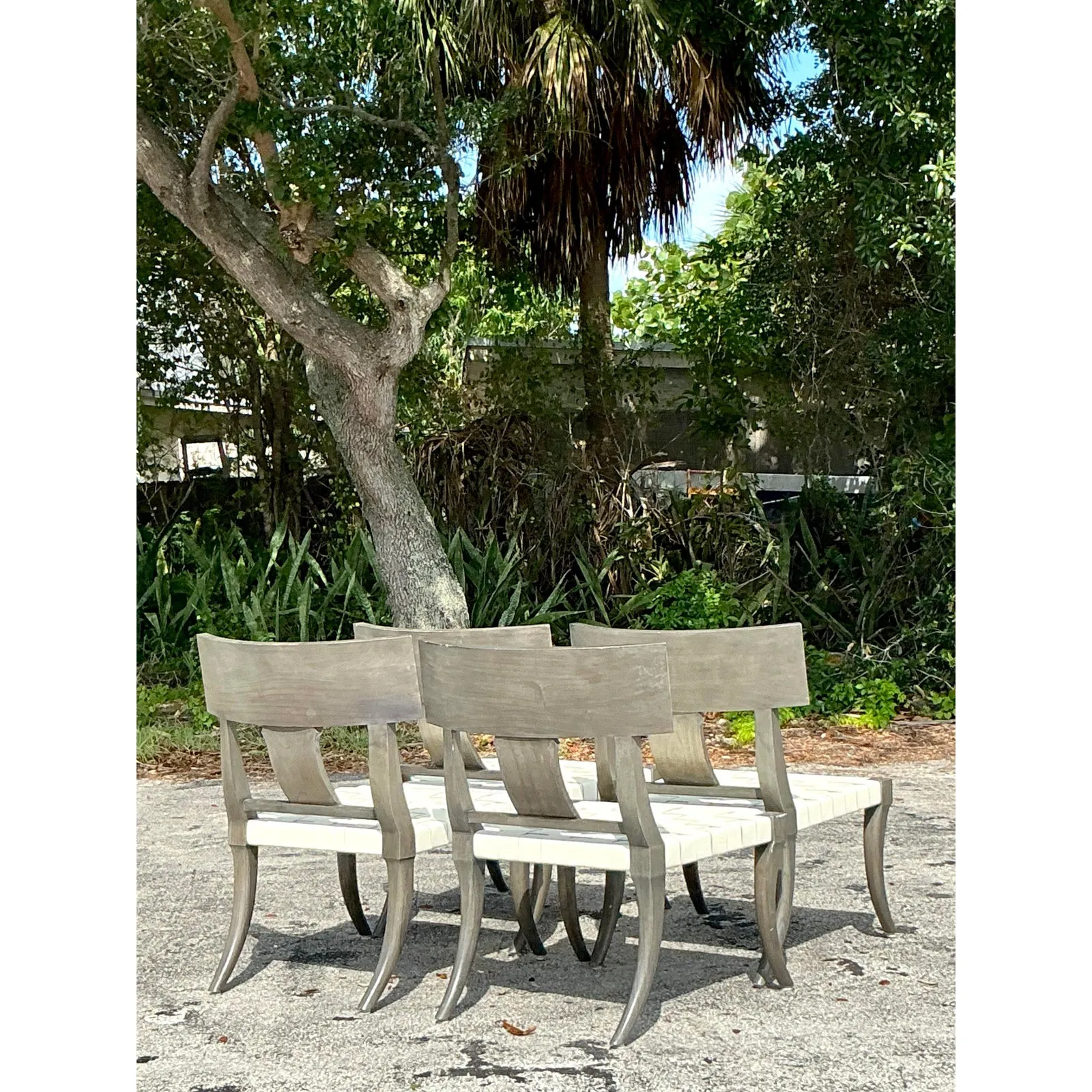 Vintage Boho Oly Washed Klismos Dining Chairs - Set of 4 — additional photo 6