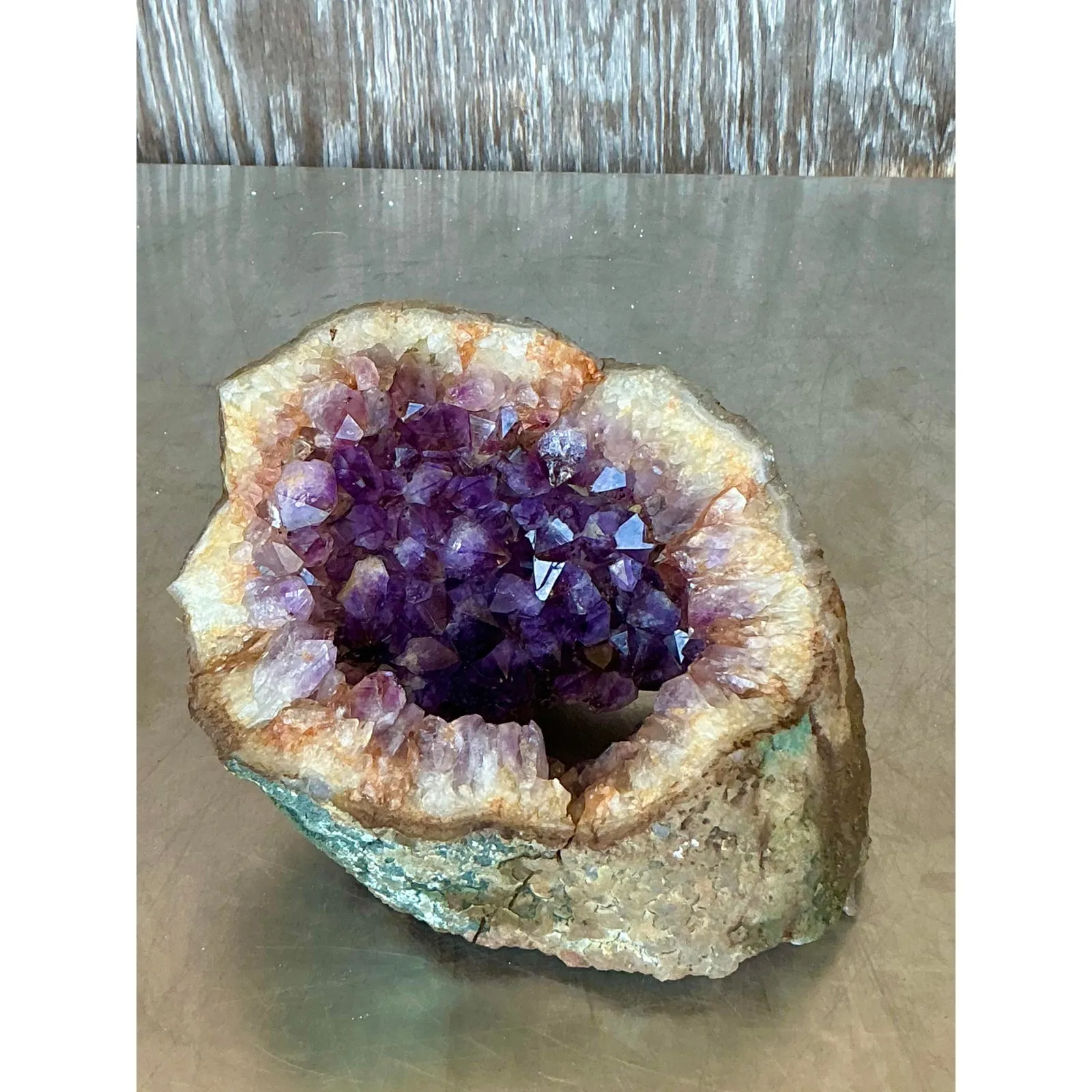 Vintage Boho Amethyst Geode — additional photo 2