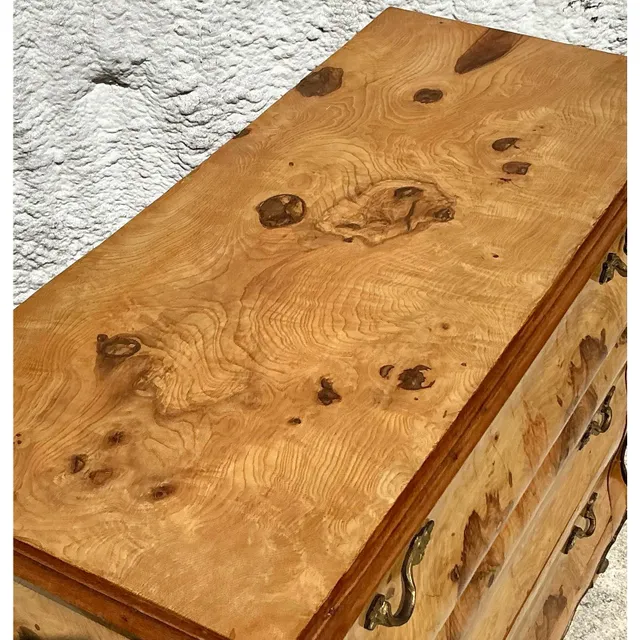 Vintage Boho Burl and Ormolu Chest of Drawers — additional photo 6