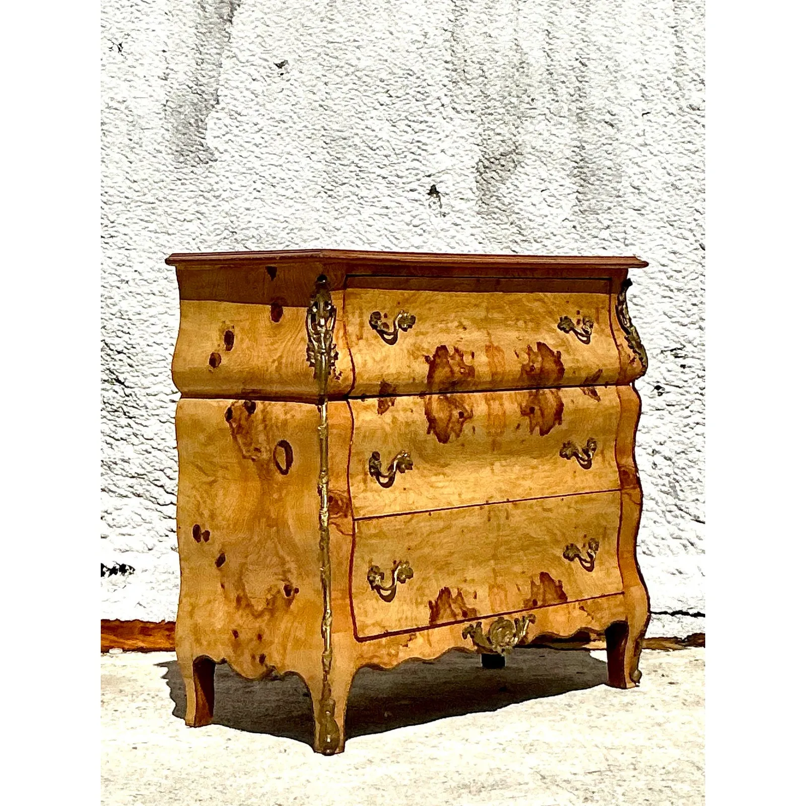 Vintage Boho Burl and Ormolu Chest of Drawers — additional photo 4