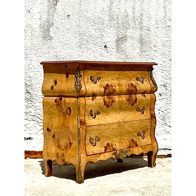 Vintage Boho Burl and Ormolu Chest of Drawers — additional photo 4