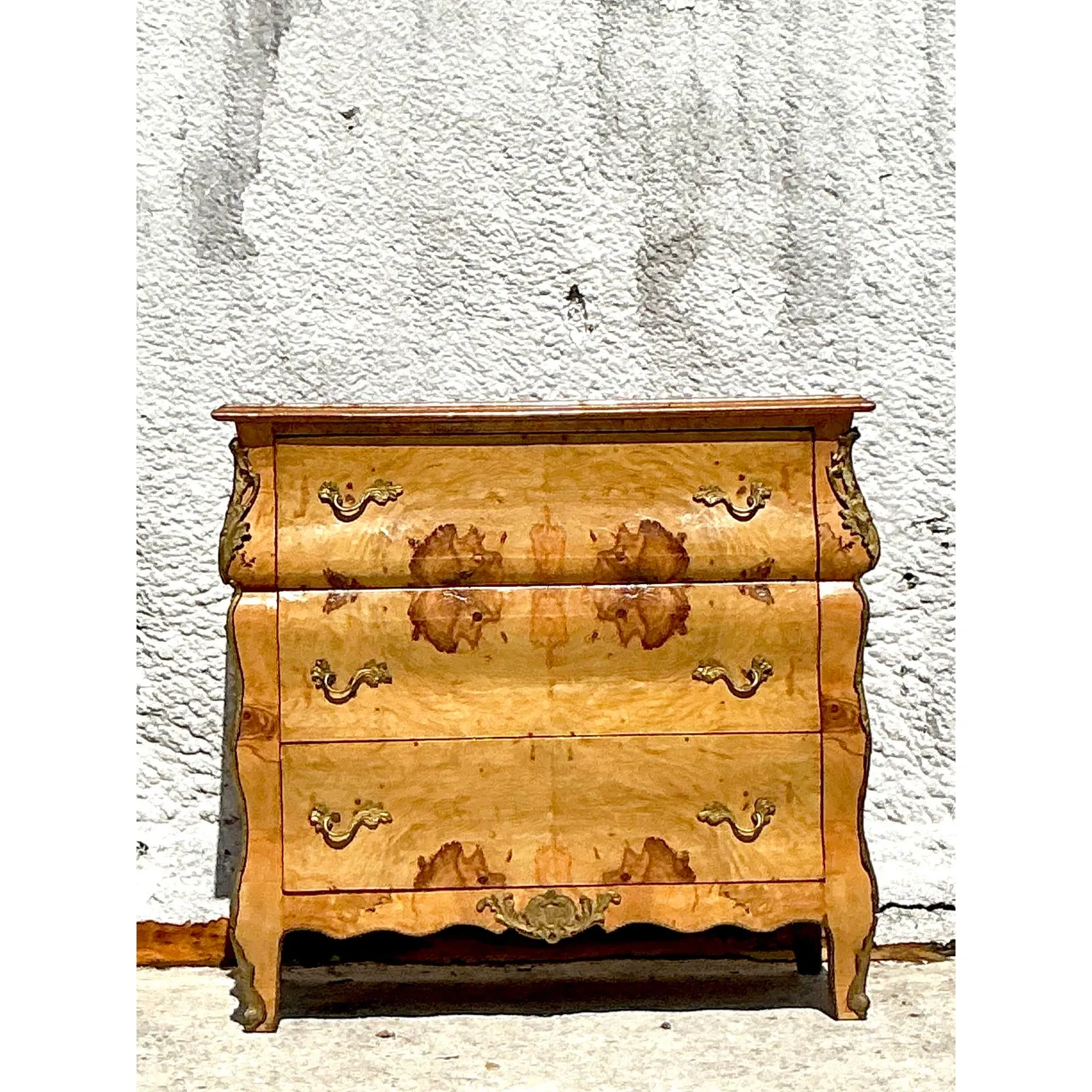 Vintage Boho Burl and Ormolu Chest of Drawers — additional photo 2