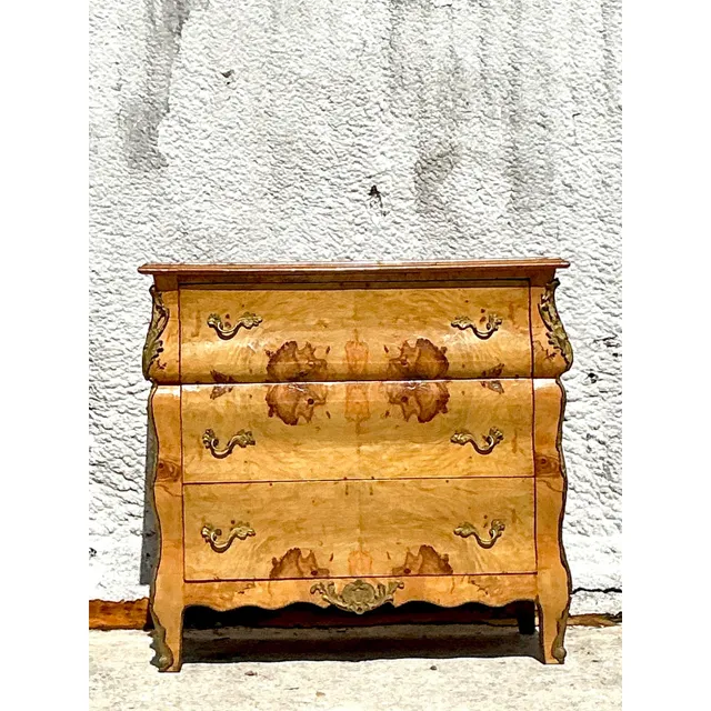 Vintage Boho Burl and Ormolu Chest of Drawers — additional photo 2