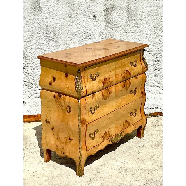 Vintage Boho Burl and Ormolu Chest of Drawers — additional photo 7
