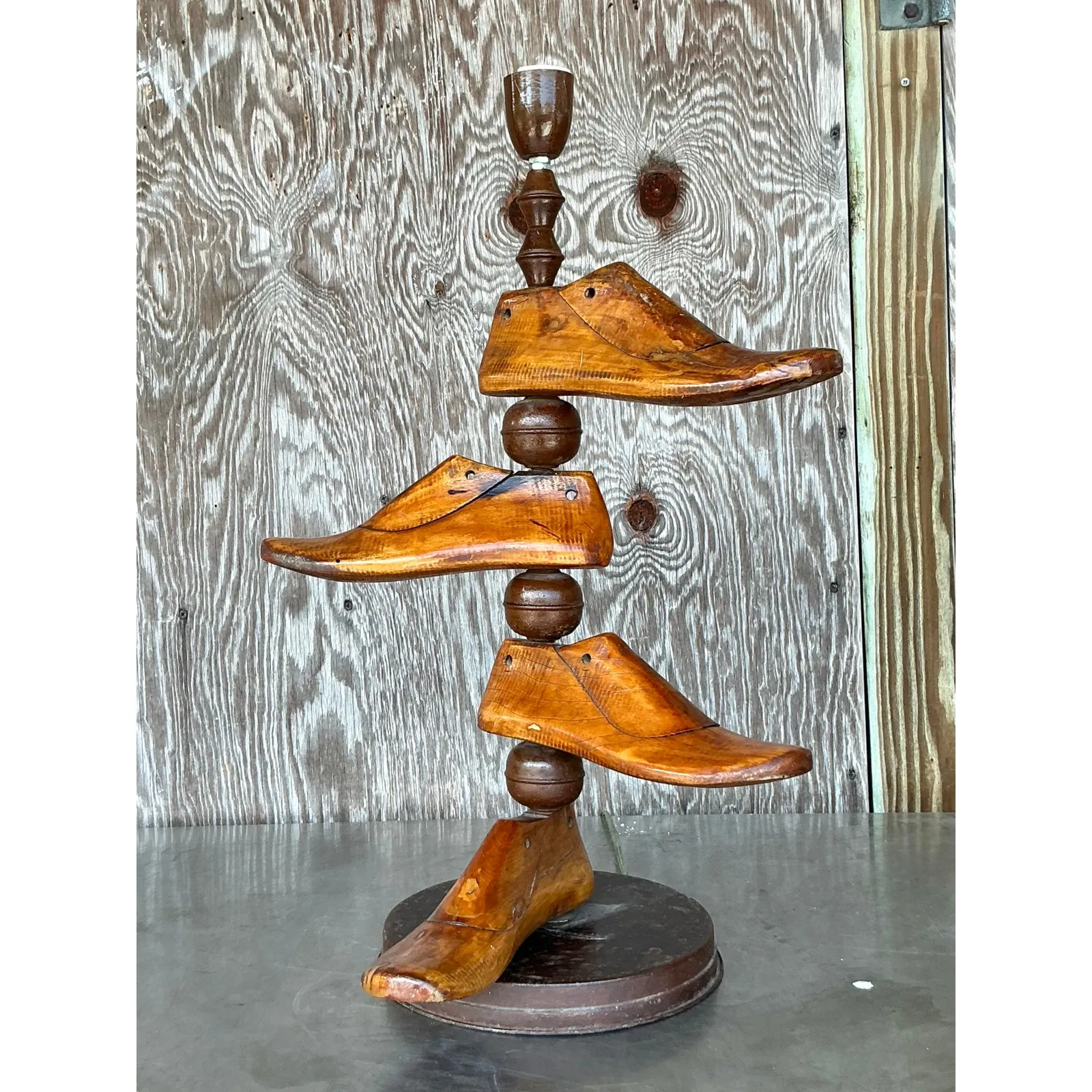 Vintage Boho Shoe Mold Lamp — additional photo 3