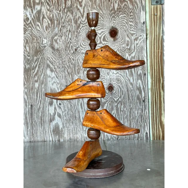 Vintage Boho Shoe Mold Lamp — additional photo 3
