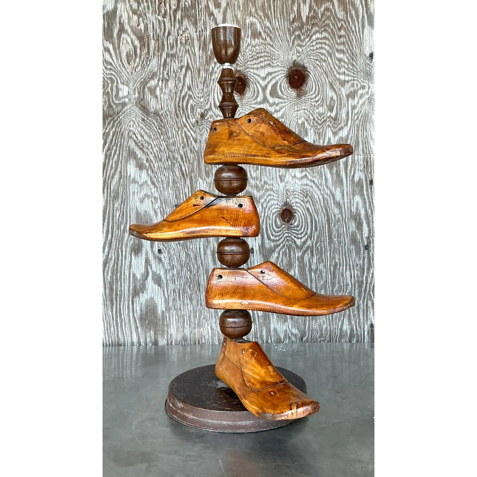 Vintage Boho Shoe Mold Lamp — additional photo 4