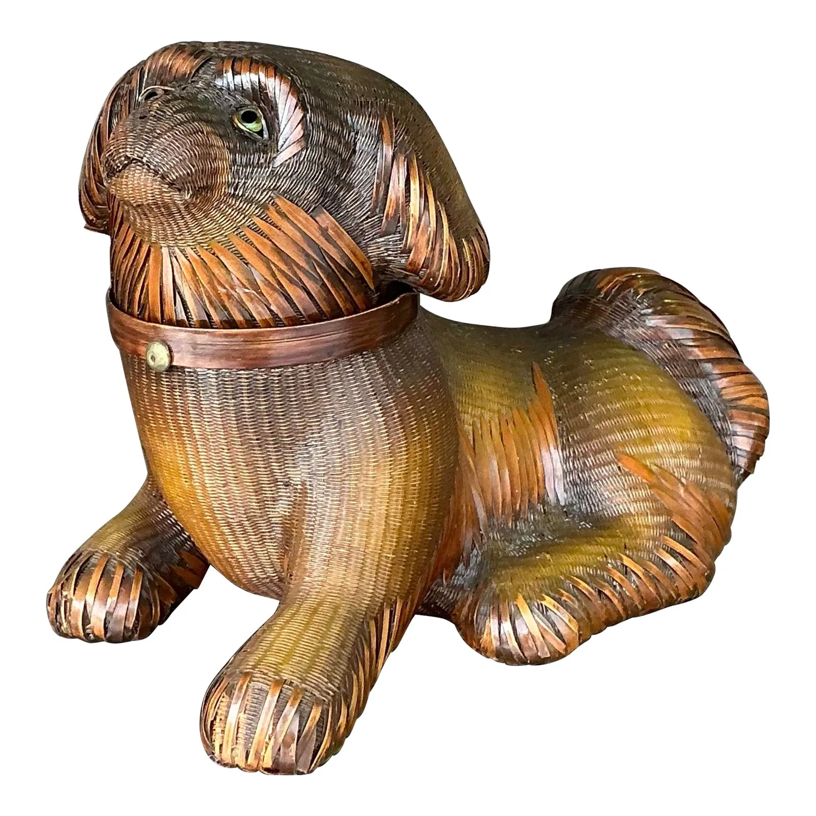 Vintage Shanghai Handicrafts Weave Dog — additional photo 1