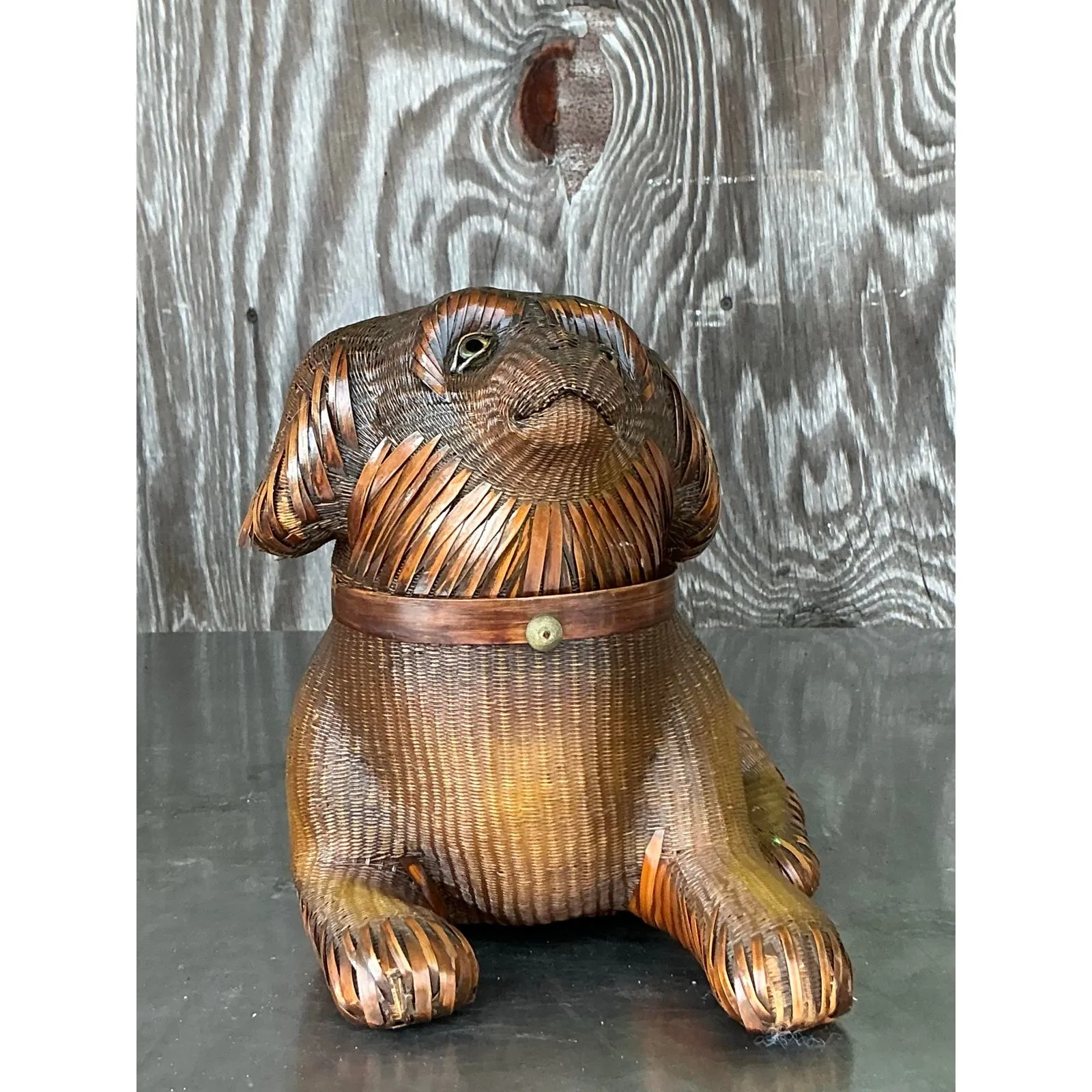 Vintage Shanghai Handicrafts Weave Dog — additional photo 5