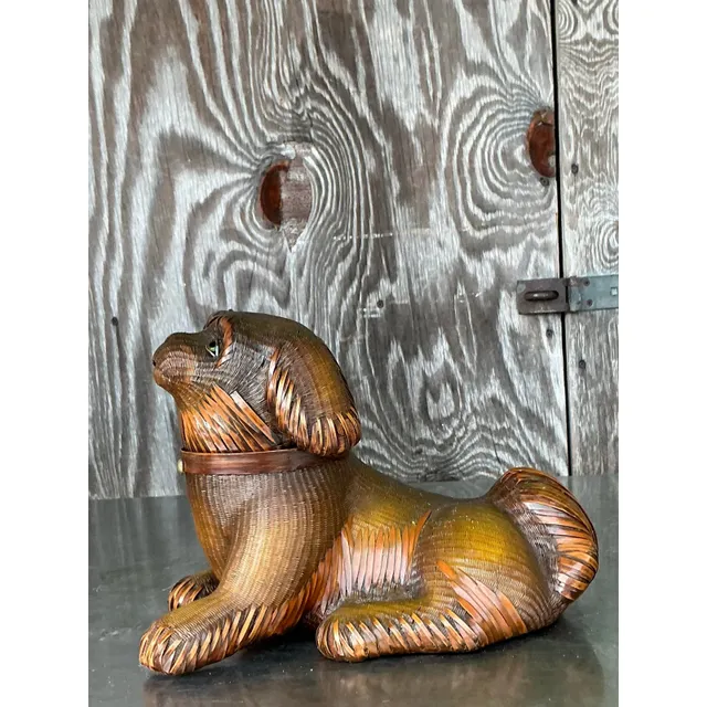 Vintage Shanghai Handicrafts Weave Dog — additional photo 6