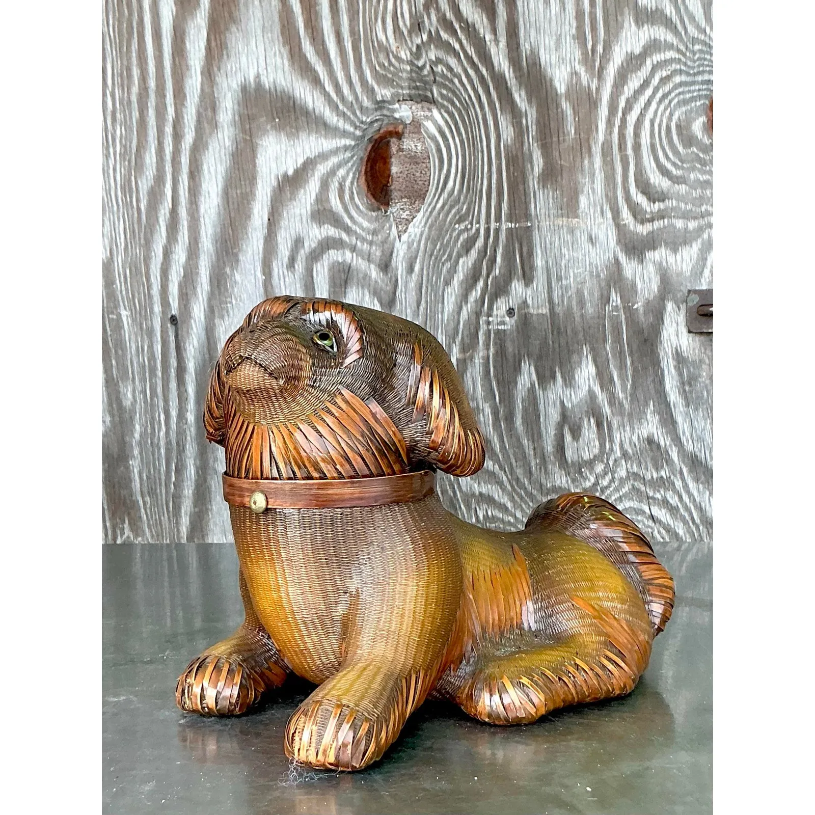 Vintage Shanghai Handicrafts Weave Dog — additional photo 2