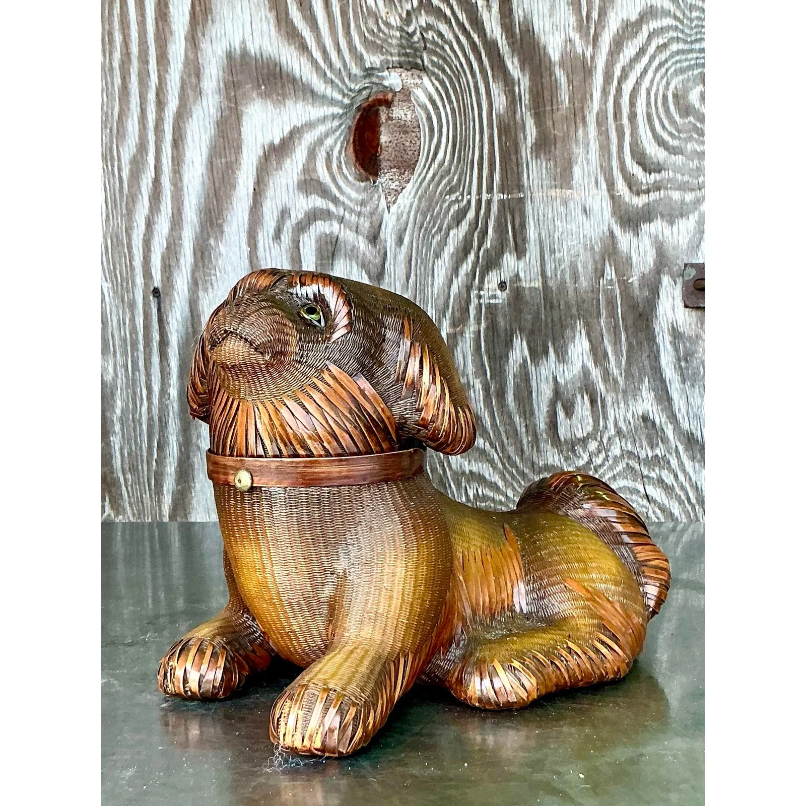 Vintage Shanghai Handicrafts Weave Dog — additional photo 3