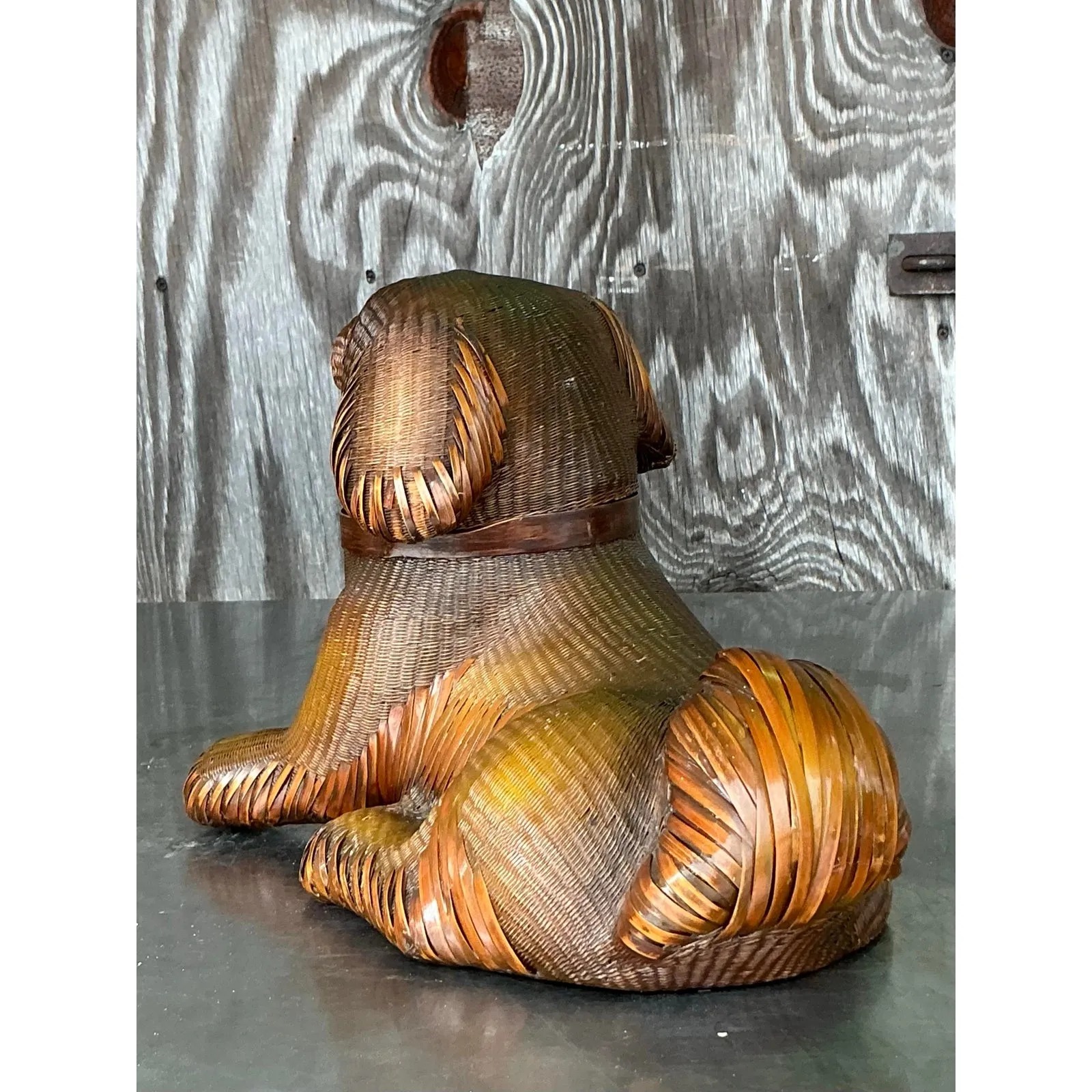 Vintage Shanghai Handicrafts Weave Dog — additional photo 8