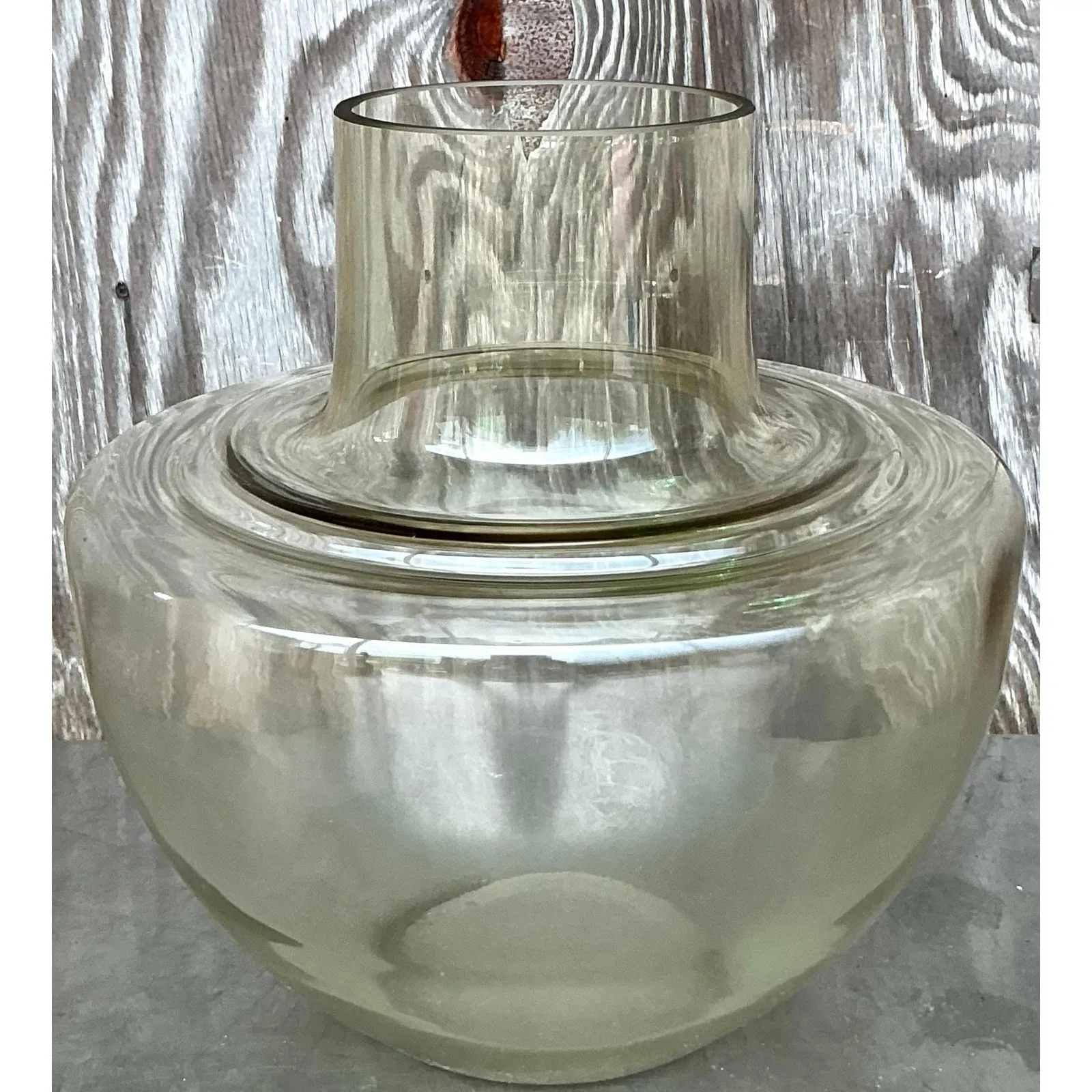 Vintage Boho Monumental Glass Vase — additional photo 3