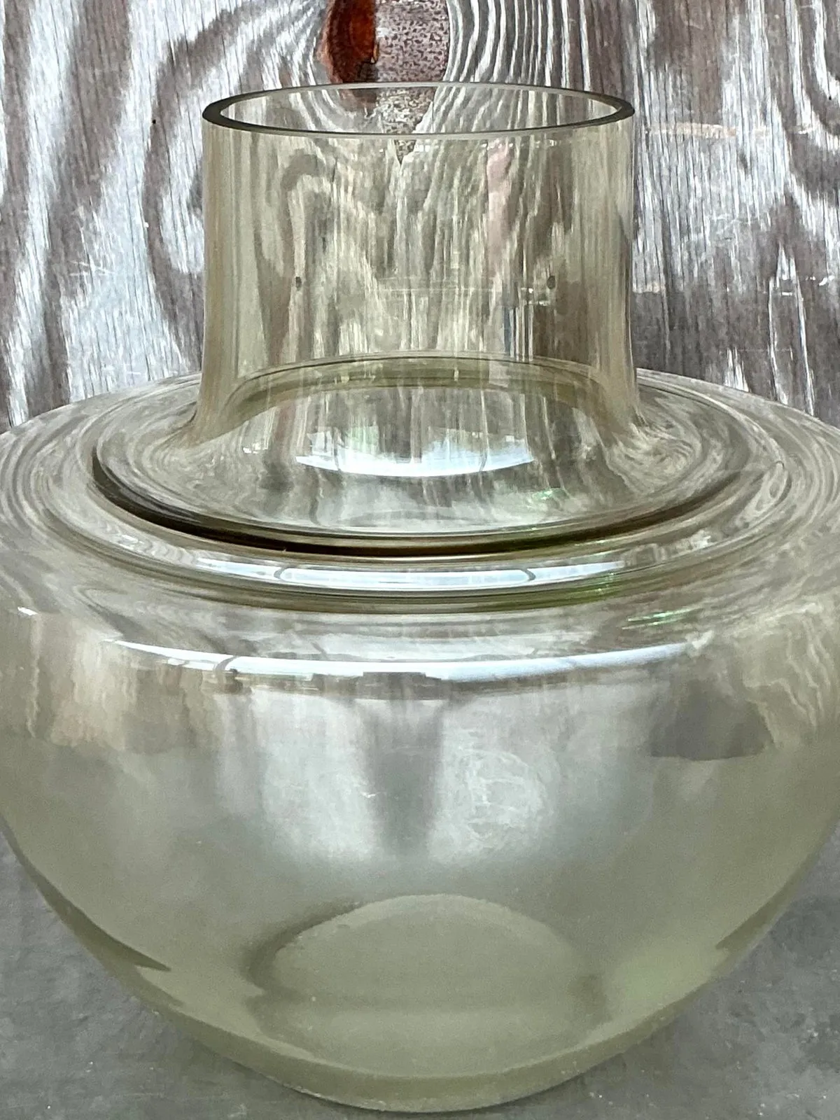 Vintage Boho Monumental Glass Vase — additional photo 3