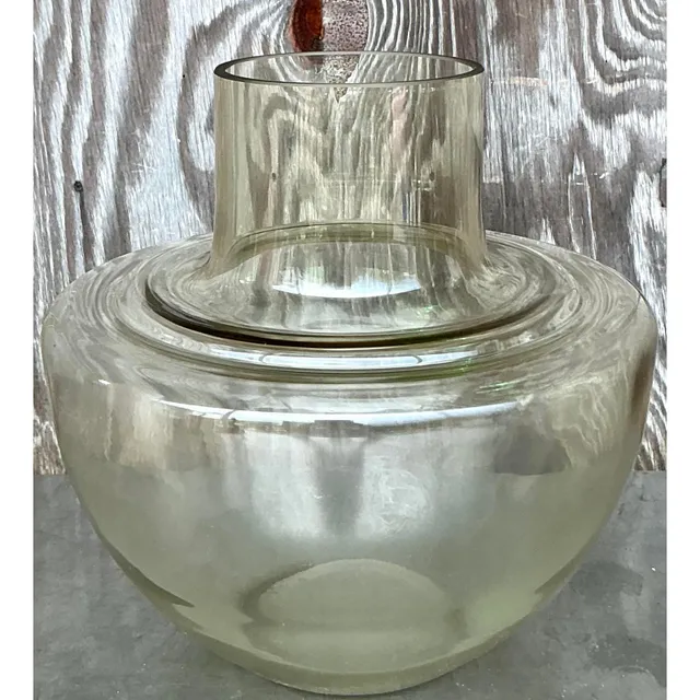 Vintage Boho Monumental Glass Vase — additional photo 3