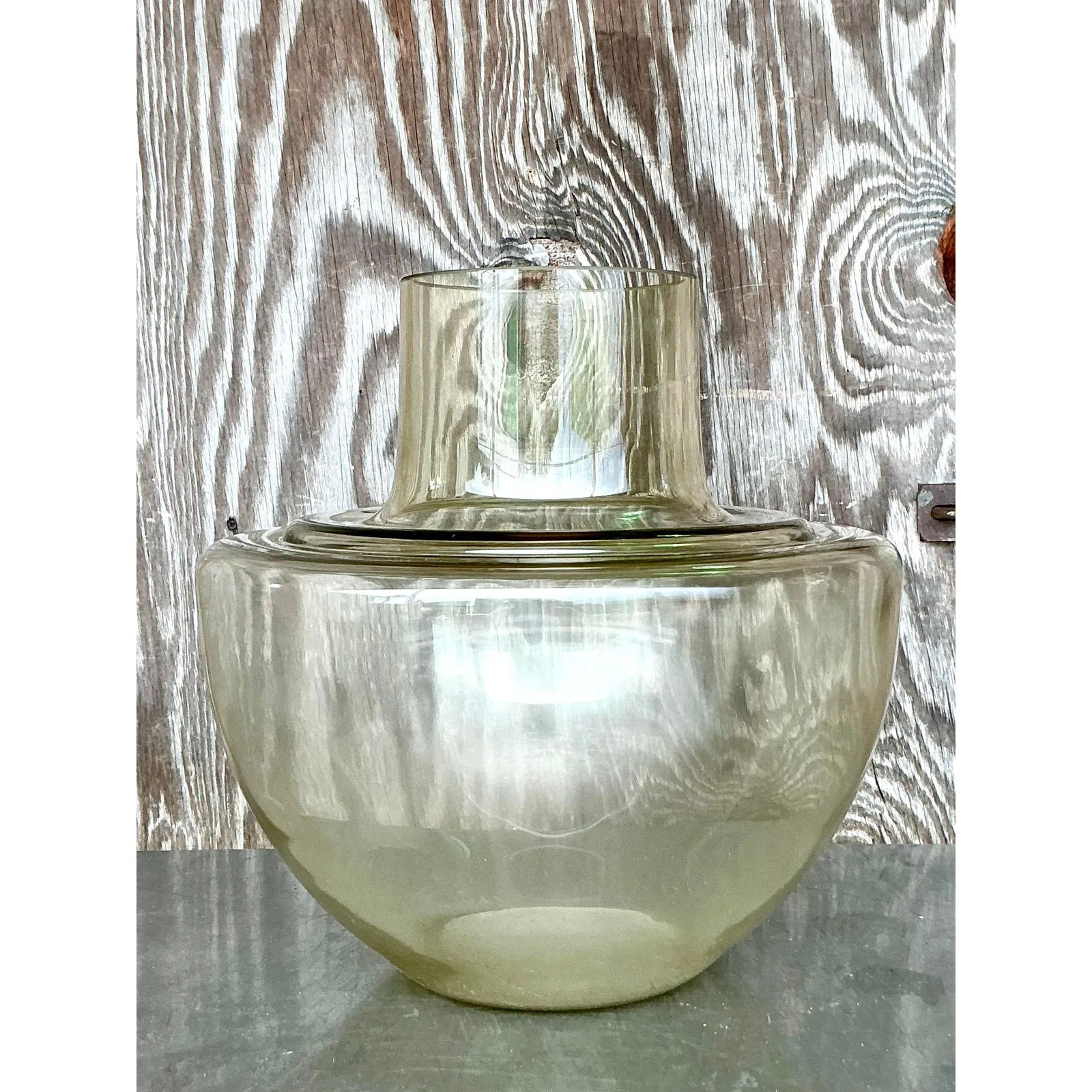 Vintage Boho Monumental Glass Vase — additional photo 5