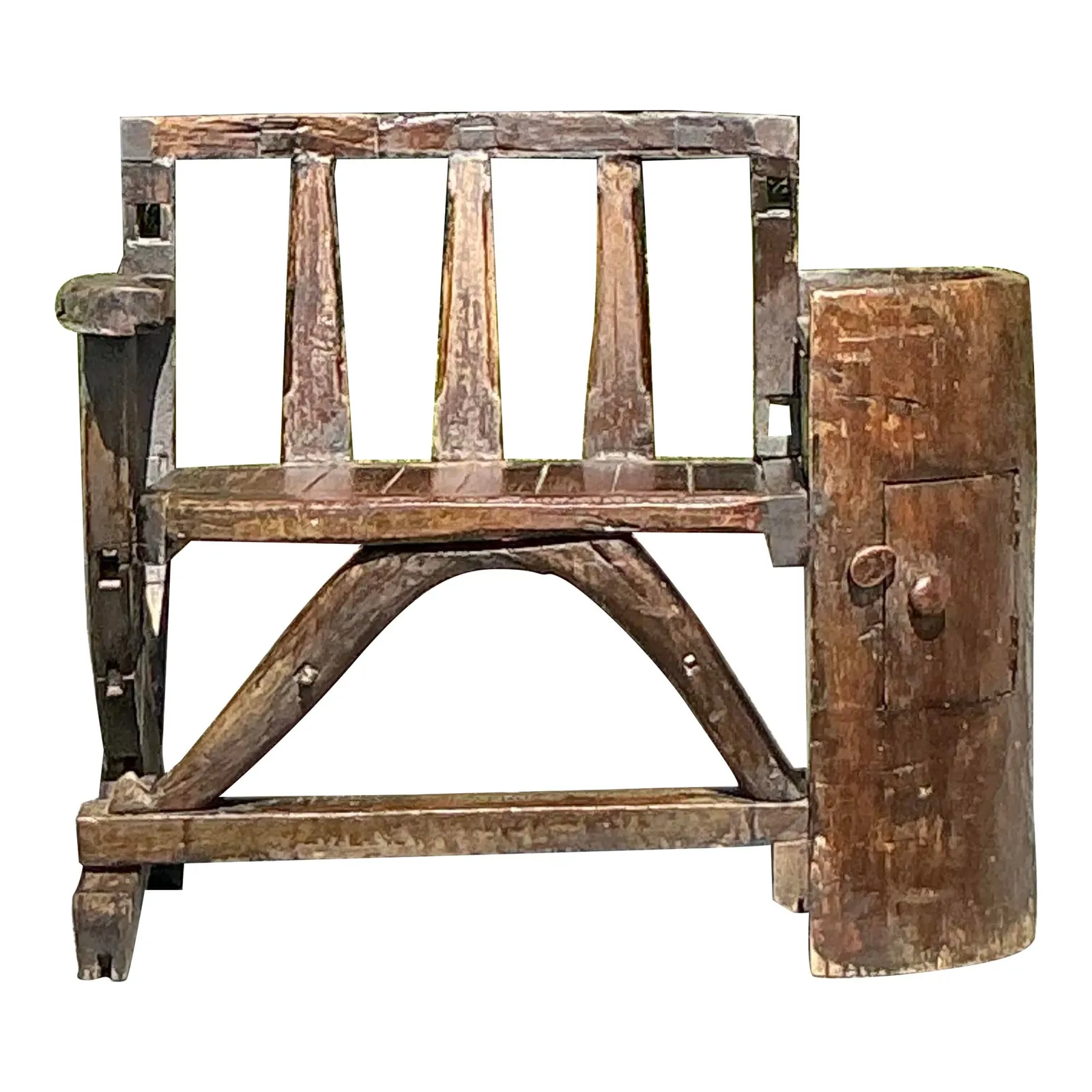 Vintage Boho Primitive Bench — additional photo 1