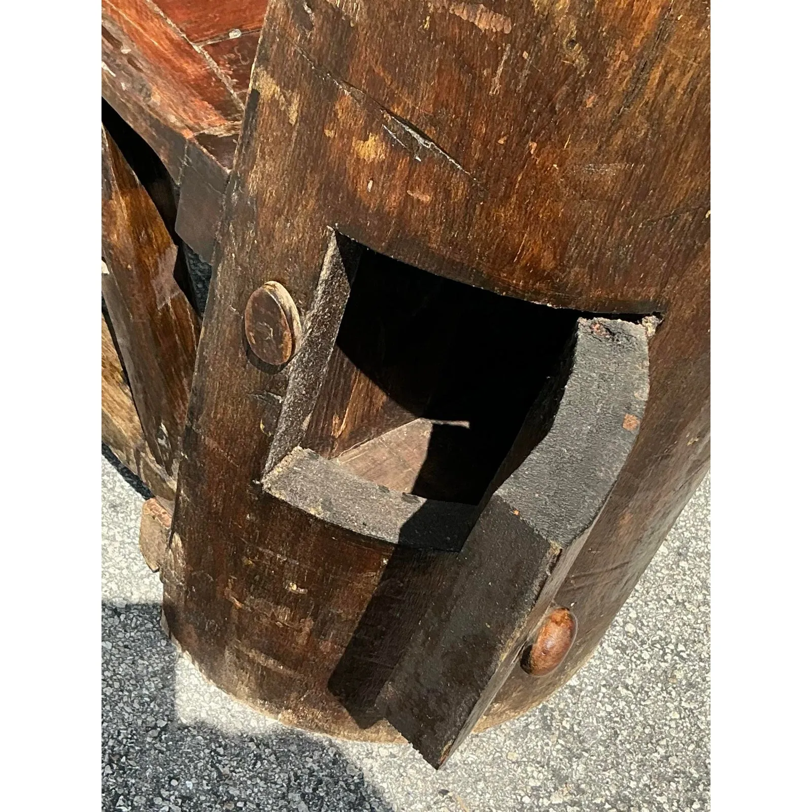 Vintage Boho Primitive Bench — additional photo 8