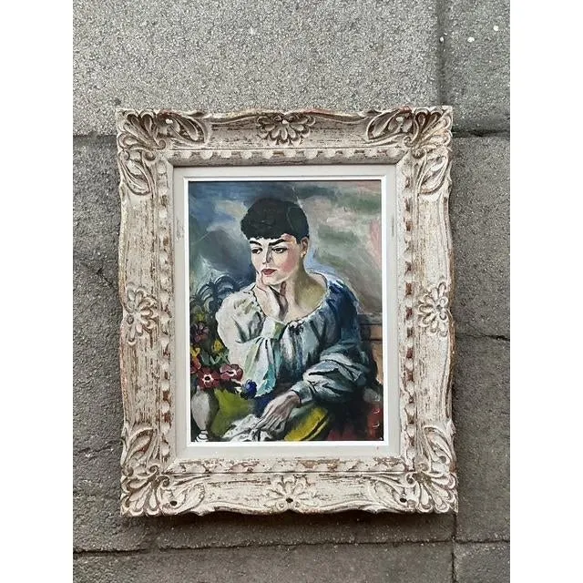 Vintage Regency Original Oil Portrait on Canvas — additional photo 2