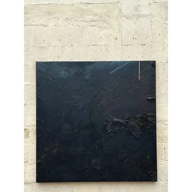 Vintage Boho Monumental Mixed Media Abstract Oil on Canvas — additional photo 1
