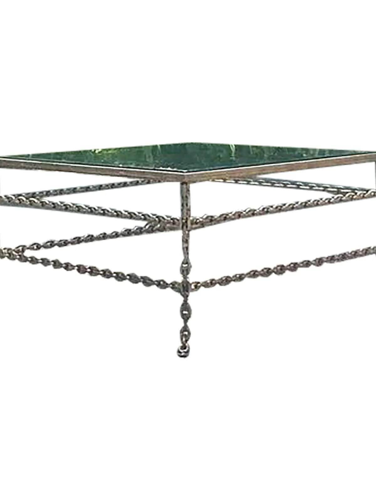 Vintage Boho Patinated Chain Coffee Table