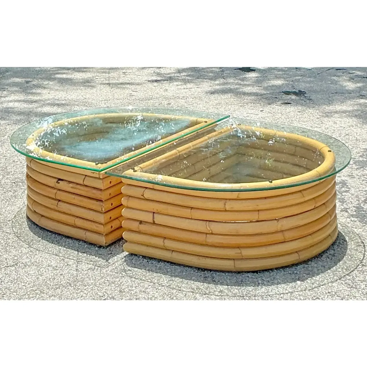 Vintage Boho Bent Rattan - Set of 2